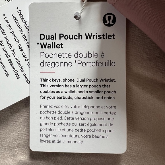 NWT Dual Pouch Wristlet Wallet - Red Clay and Mink Berry - Picture 4 of 7